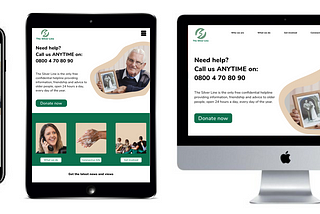 Creating a new aesthetic for The Silver Line Charity