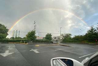 The actual rainbow I saw in this story