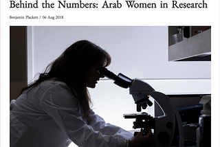 “Arab Women in Research” Data Story through an Eye of a Critic