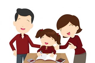Vector of parents and a child