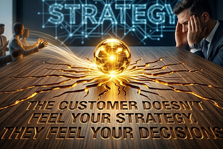 The customer doesn’t feel your strategy. They feel your decisions.