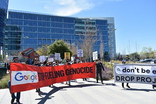 STATEMENT from Google workers organizing with the No Tech for Apartheid campaign on Google’s…
