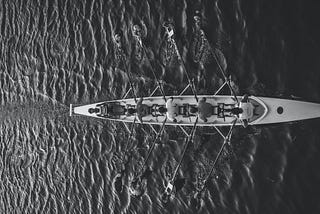 Rowing on the ocean
