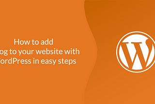 How to add a blog to your website with WordPress in easy steps — Geek Crunch Hosting