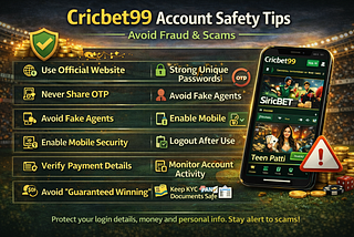Cricbet99 Account Safety Tips: Protect Your Login & Avoid Scams