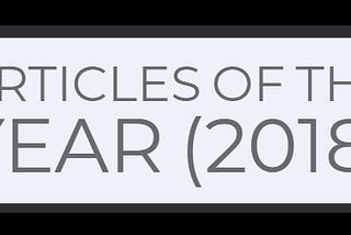 4th Annual Articles of the Year