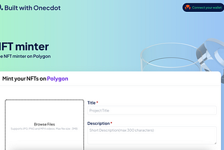 Preview NFT Minter on Polygon by Onecdot