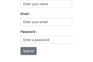 Create a Submit Form in React using ReactStrap