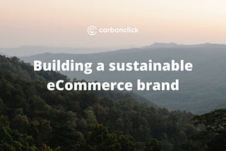 How to meet customer needs in building a sustainable eCommerce brand.