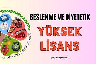 Beslenme ve Diyetetik Yüksek Lisans Başvuru Süreci