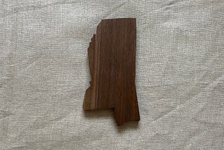 Mississippi in walnut