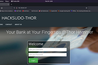 HACKSUDO: THOR VulnHub CTF walkthrough