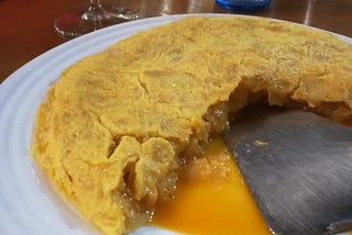 Spanish omelette tortilla Spain Betanzos travel