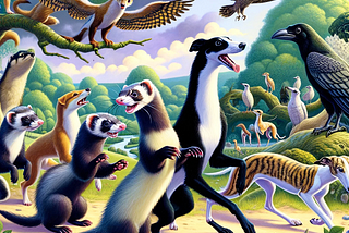 Ferrets & Corvids & Whippets, Oh my!