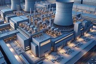 AI image of a nuclear reactor
