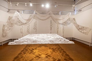 ‘Recycle’ Lace Art Mary Elizabeth Barron Australian Lace Maker