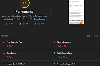 Web performance