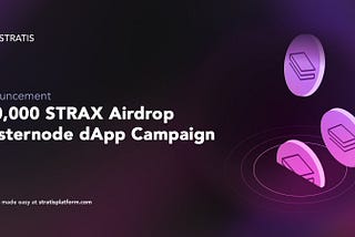 500,000 STRAX Airdrop, Masternode dApp Quick Start Guide
