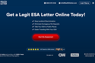 Evaluating RealESALetter and CertaPet: Determining the Ideal Emotional Support Animal Service for…