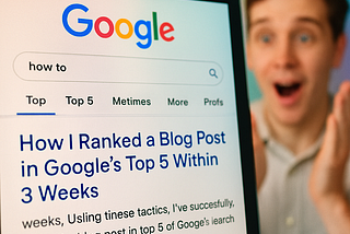 How I Ranked a Blog Post in Google’s Top 5 Within 3 Weeks