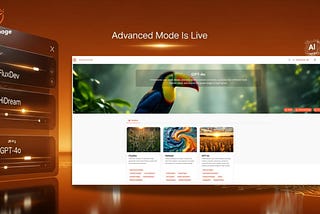 SuperImage Advanced Mode interface with FluxDev, HiDream, and GPT-4o models