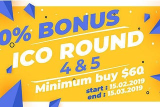 BITTRACE ICO SALE ROUND 👉 4 & 5 will be LIVE from 
15th FEB to 15 MAR 2019…😍😍