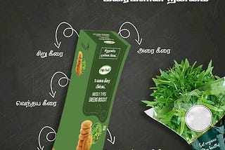 Experience the wholesome delight of 5 Green Biscuits!