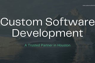 Custom Software Development