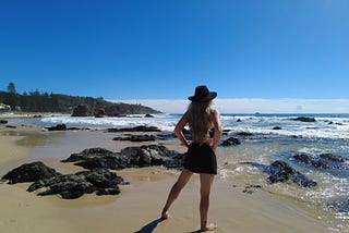 Alina Pitt on the Beach