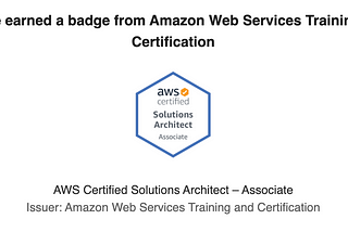AWS Certified Solutions Architect — Associate