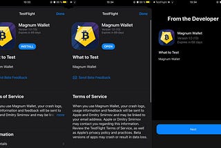 How to install Magnum Wallet IOS app via Testflight