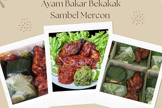 NASI TERDEKAT AYAM BAKAR BEKAKAK MADU SAMBAL MERCON