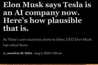 The MSM is going surreal: Is anyone buying the ‘Can Tesla pivot to AI’ articles?