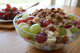 Chicken Salad Chick Grape Salad Recipe — 7 easy steps for a creamy, Crunchy dish