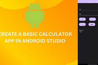 Create a basic calculator in android studio with Java