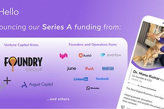 Announcing our Series A fundraise from Foundry, Lux, and tech luminaries