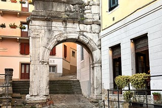 The Arch on an Ancient Roman Road