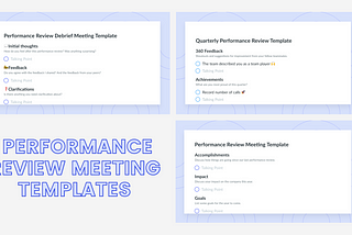 7 Performance Review Meetings Agenda Templates for Effective Team Performance