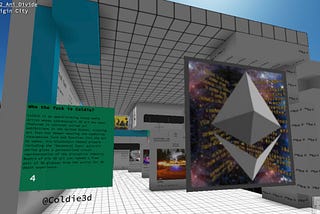 Digital Art is Displayed in CryptoVoxels