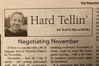 Negotiating November