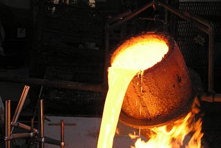 Crucible, Foundry, Molten image — In The Heat of The Moment