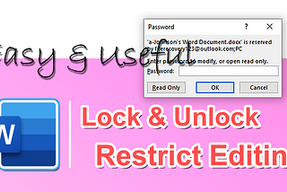 How to Lock/Unlock Word Document from Editing in 4 Free Ways