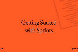 Getting Started with Sprints