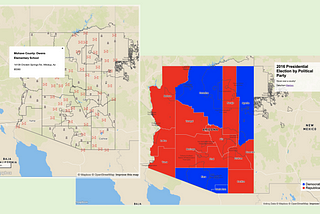 Voting in Arizona and Navajo Nation (for the Mapbox Elections Challenge)