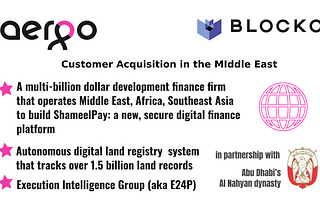 Projects in the Middle East that will utilize Aergo Blockchain Technology