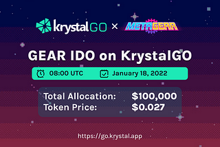 MetaGear IDO Launch on KrystalGO: Announcement & Participation Details