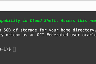 Using the OCI Classic CLI utilities from OCI Cloud Shell