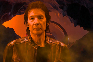 A shot of Neil Breen in a cave in Cade: The Tortured Crossing