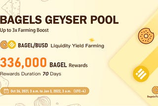 Bagels Geyser is Coming!