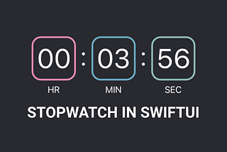 Build a Stopwatch in Just 3 Steps using SwiftUI